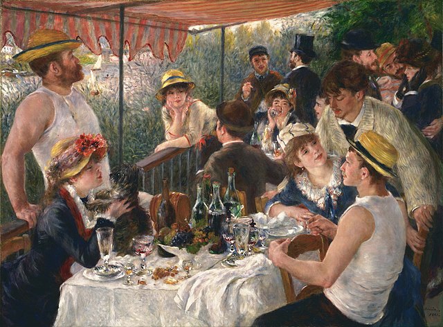 Luncheon of the Boating Party Painting