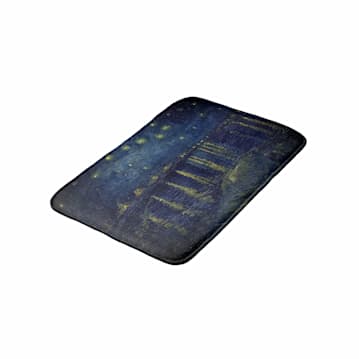 Starry Night Over the Rhone Bath Mat