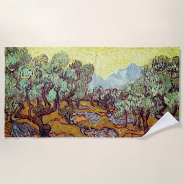 Olive Trees Beach Towel