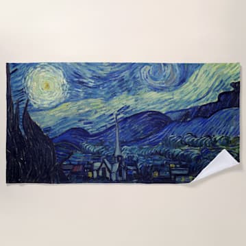 Starry Night Beach Towel