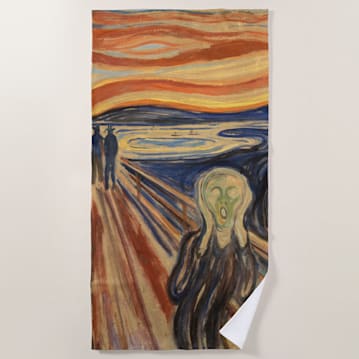 The Scream Beach Towel