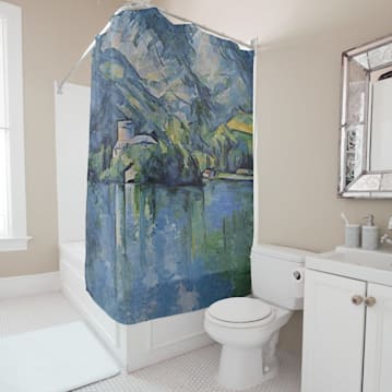 Annecy Lake Shower Curtain