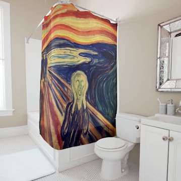 The Scream Shower Curtain