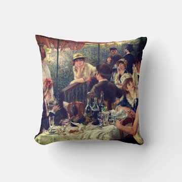 Luncheon of the Boating Party Throw Pillow