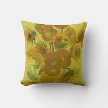 Sunflowers Throw Pillow