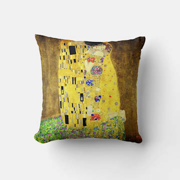 The Kiss Throw Pillow