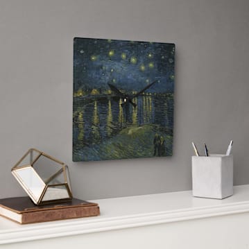 Starry Night Over the Rhone Wall Clock