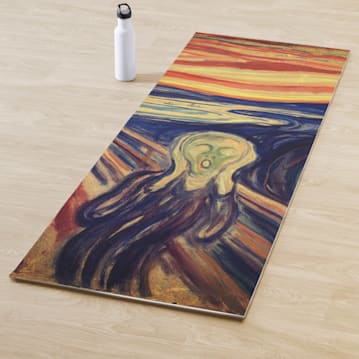 The Scream Yoga Mat