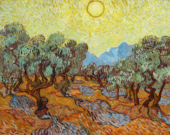 Olive Trees Painting