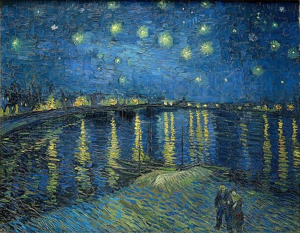 Starry Night Over the Rhone Painting